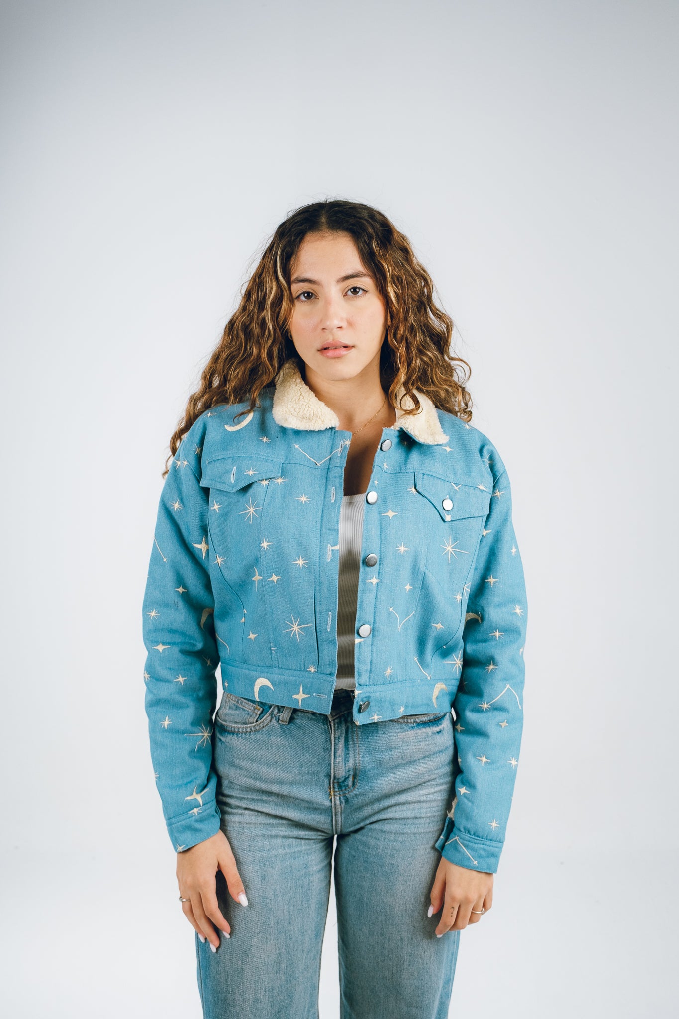 Cosmic Canvas Denim Jacket