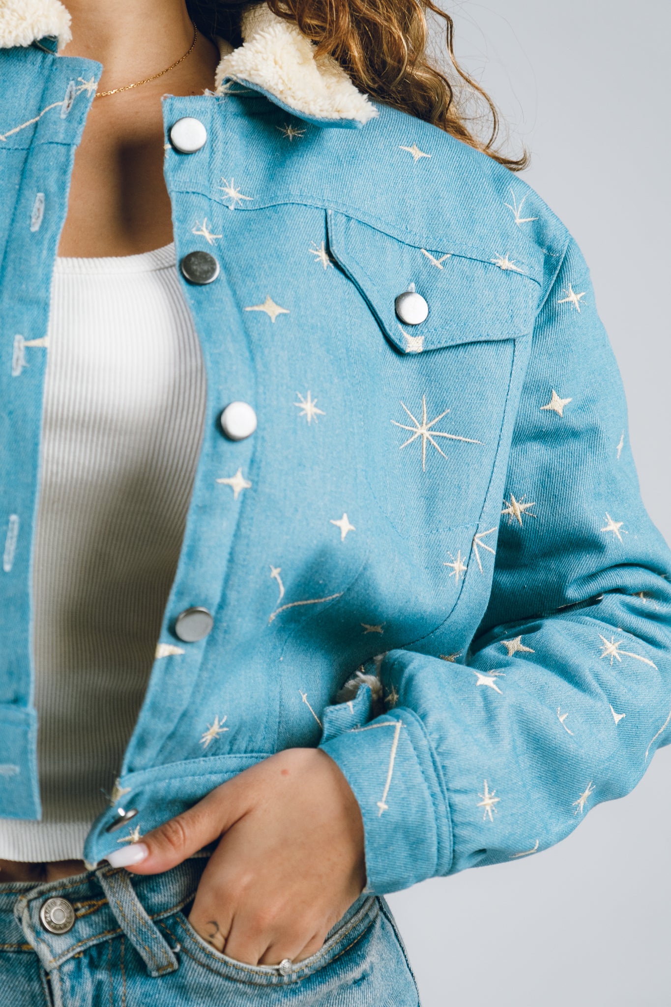 Cosmic Canvas Denim Jacket