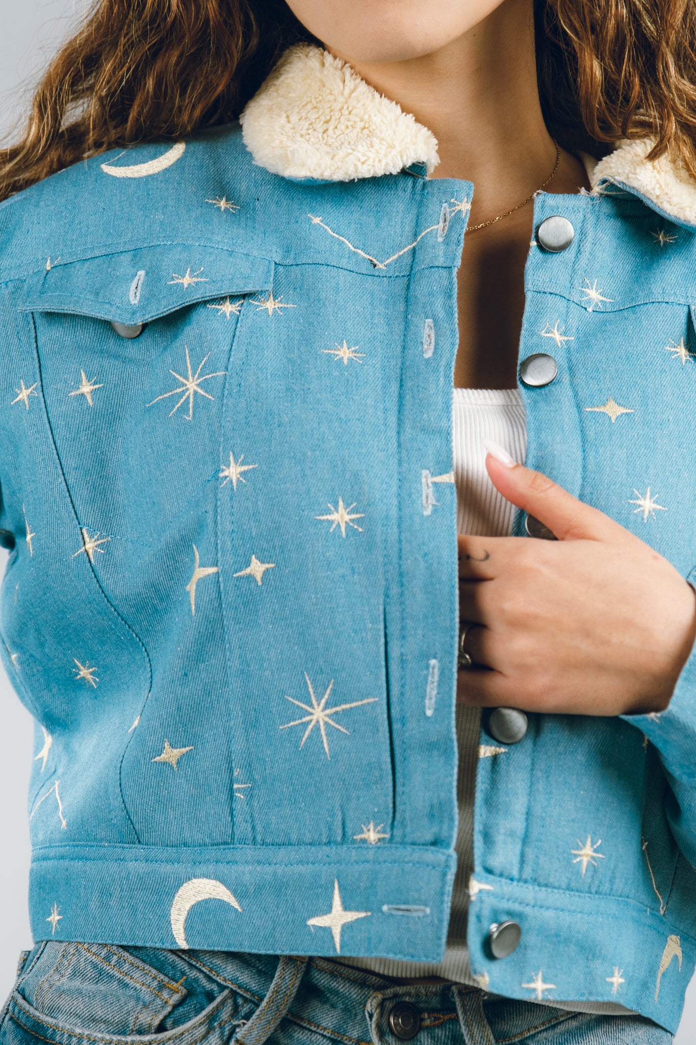 Cosmic Canvas Denim Jacket