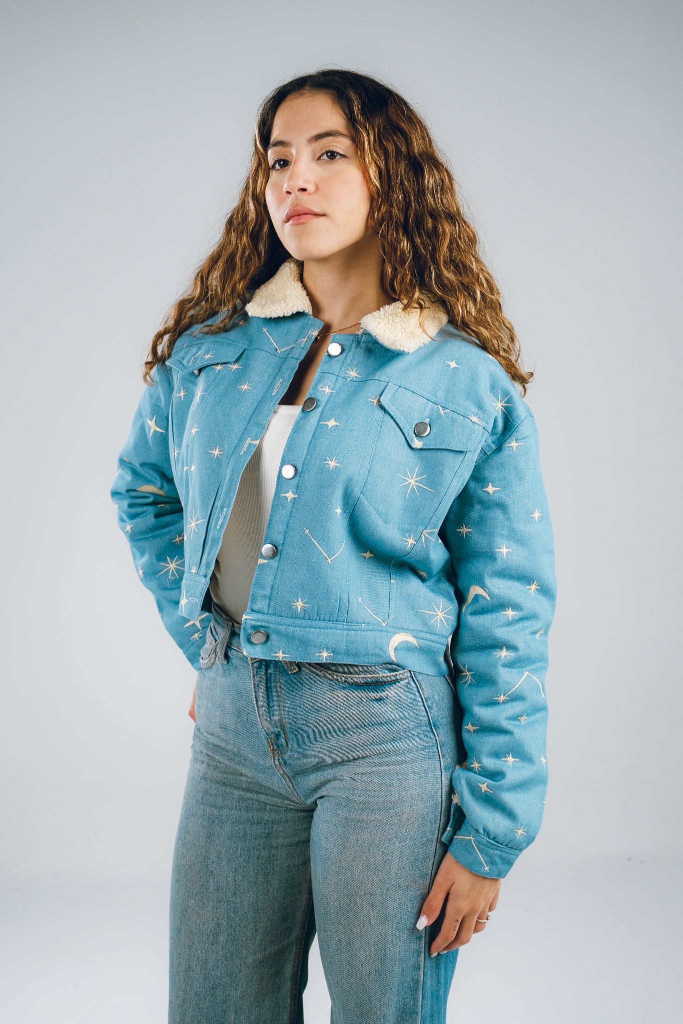 Cosmic Canvas Denim Jacket