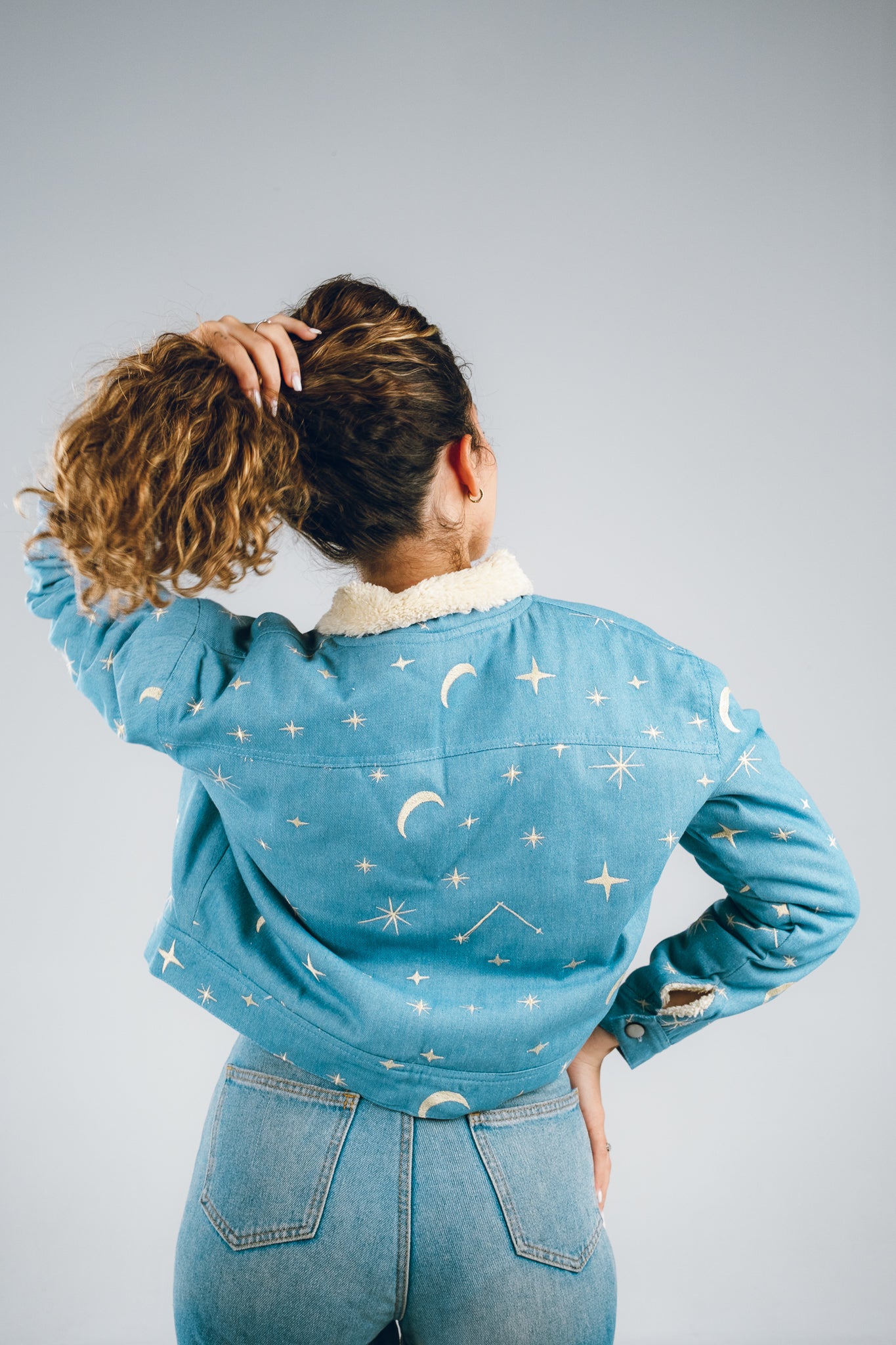 Cosmic Canvas Denim Jacket