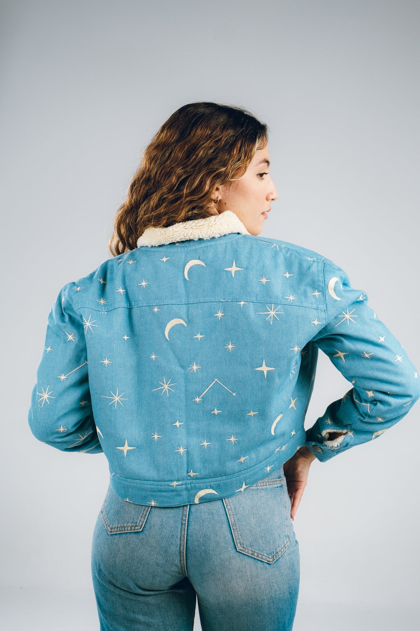 Cosmic Canvas Denim Jacket