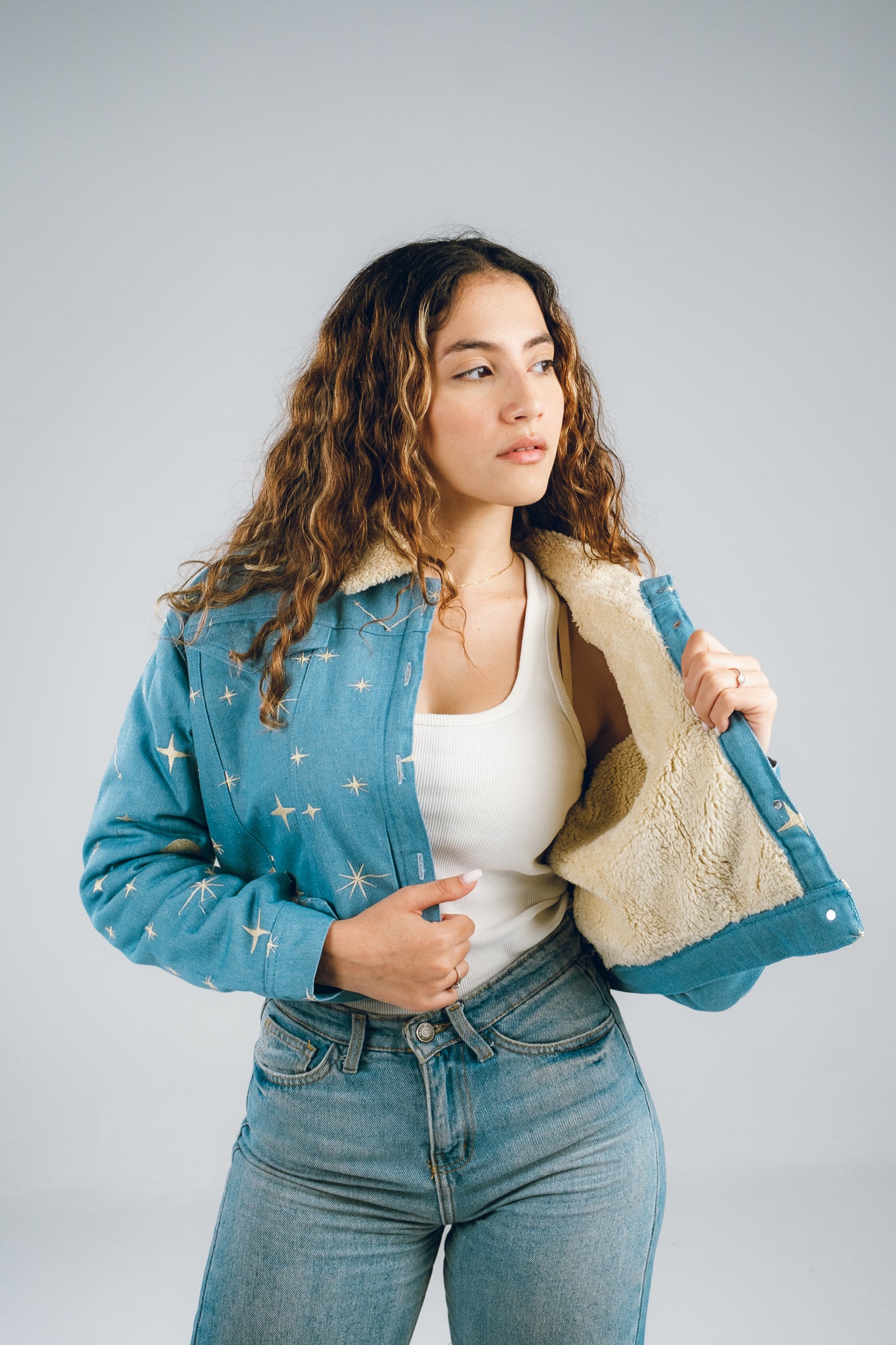 Cosmic Canvas Denim Jacket